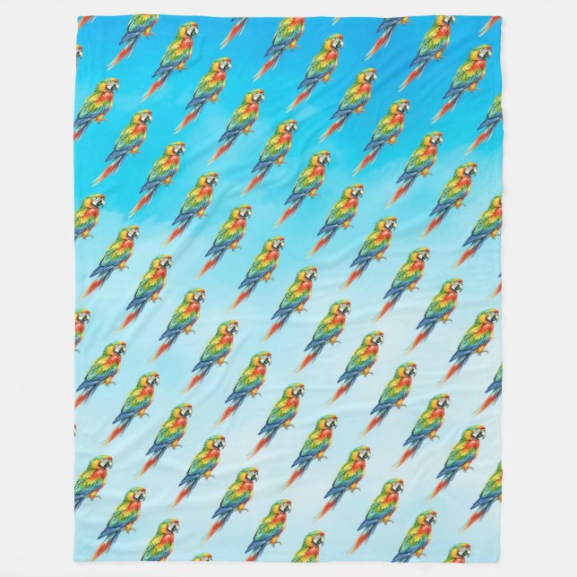 Parrot Fleece Blanket (Front)