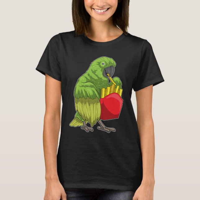 Parrot French fries T-Shirt (Front)
