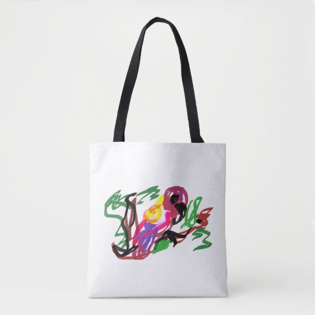 Parrot fun summer  tote bag (Front)