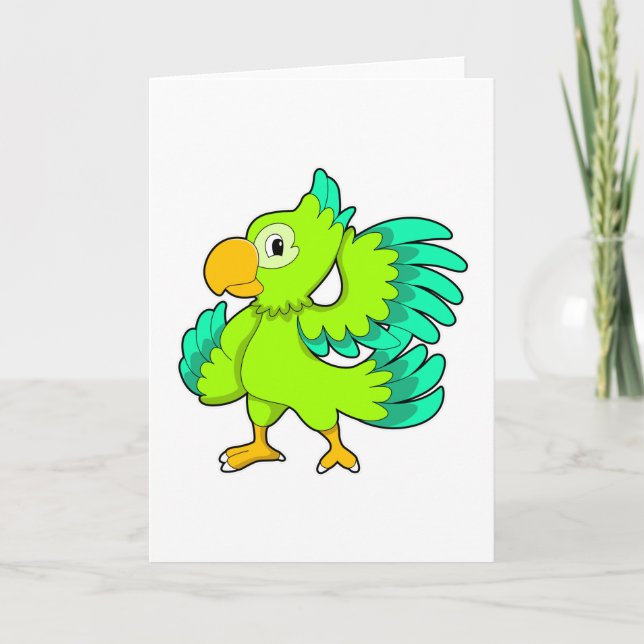 Parrot green card (Front)
