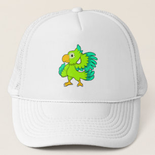 Parrot green trucker hat