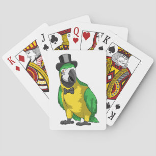 Parrot Groom Cylinder Wedding Poker Cards