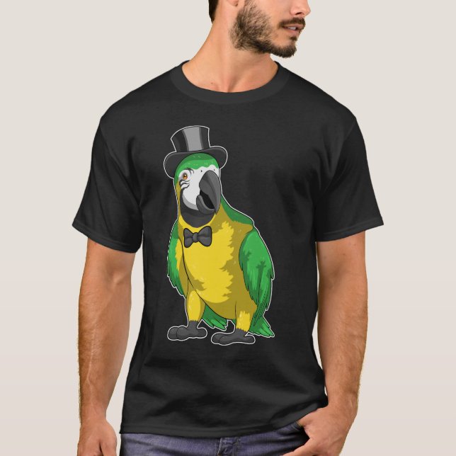 Parrot Groom Cylinder Wedding T-Shirt (Front)