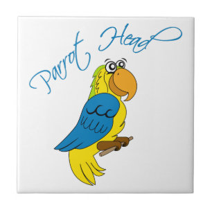 Parrot Head Ceramic Tile