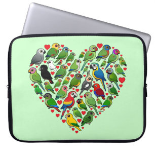 Parrot Heart Laptop Sleeve