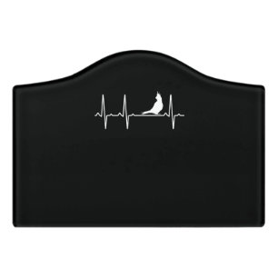 Parrot Heartbeat Gift Men Women Parrot Bird Door Sign