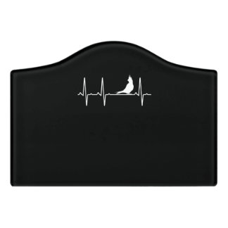 Parrot Heartbeat Gift Men Women Parrot Bird Door Sign