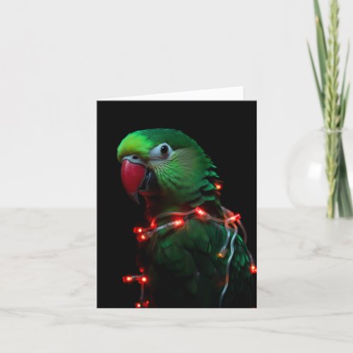 Parrot Holiday Christmas Card 