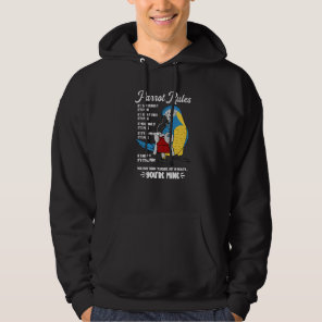Parrot House Rules It's Mine I Blue-throated Macaw Hoodie