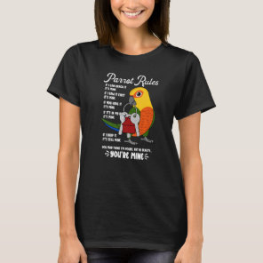 Parrot House Rules It's Mine I Jenday Conure Premi T-Shirt