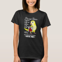 Parrot House Rules It's Mine I Yellow Monk Parakee