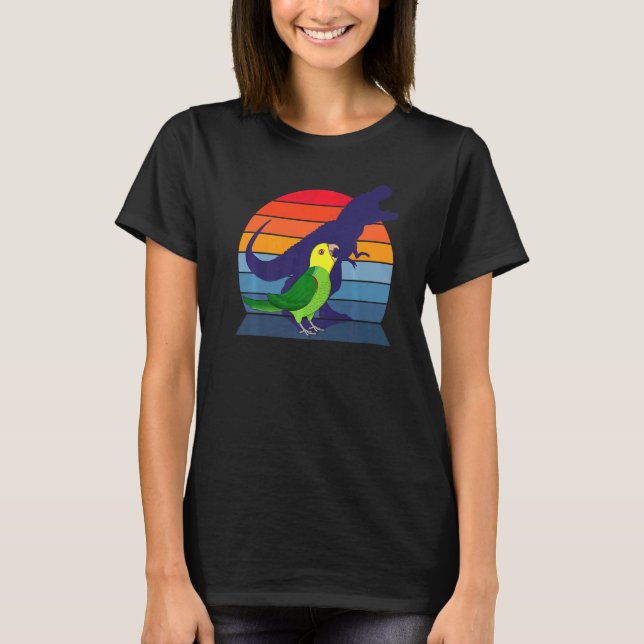 Parrot I Tyrannosaurus Rex I Screaming yellow head T-Shirt (Front)