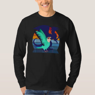 Parrot I Winged Dragon I Screaming Peach faced Blu T-Shirt