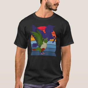 Parrot I Winged Unicorn I Screaming Green cheeked T-Shirt
