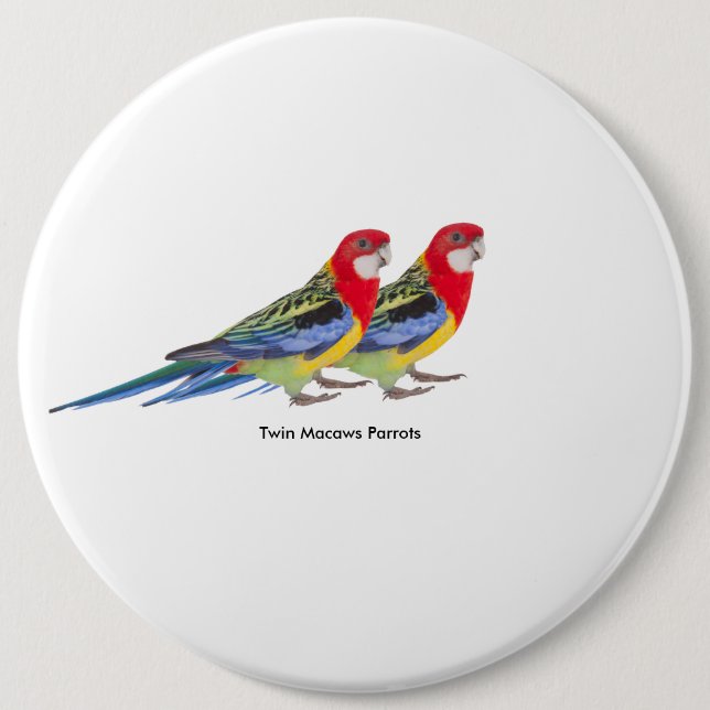 Parrot image for Colossal Round Badge Pinback Button (Front)