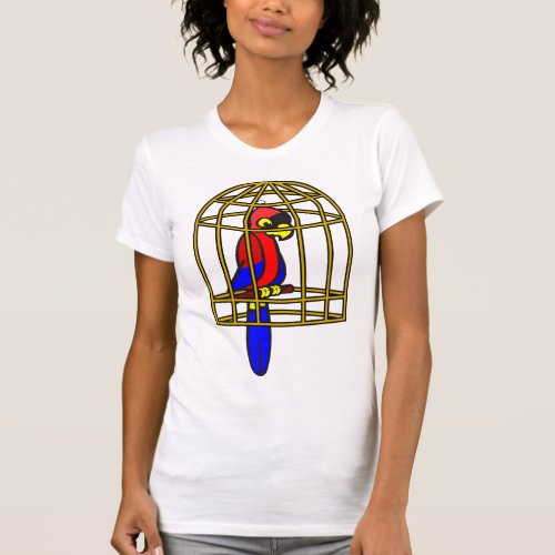 Parrot In A Cage T_Shirt