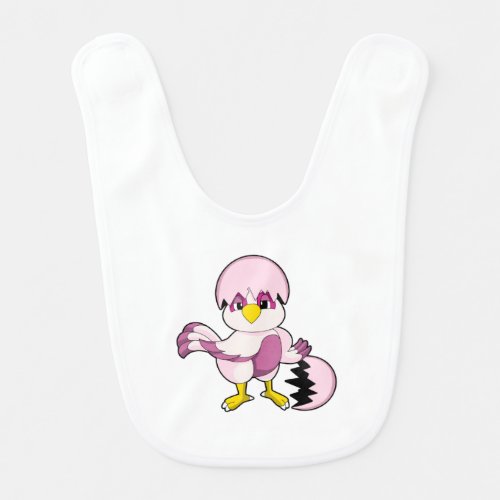 Parrot in Egg with EggshellPNG Baby Bib
