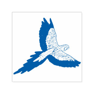 Parrot in Flight Self-inking Stamp