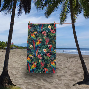 Parrot Jungle Beach Towel