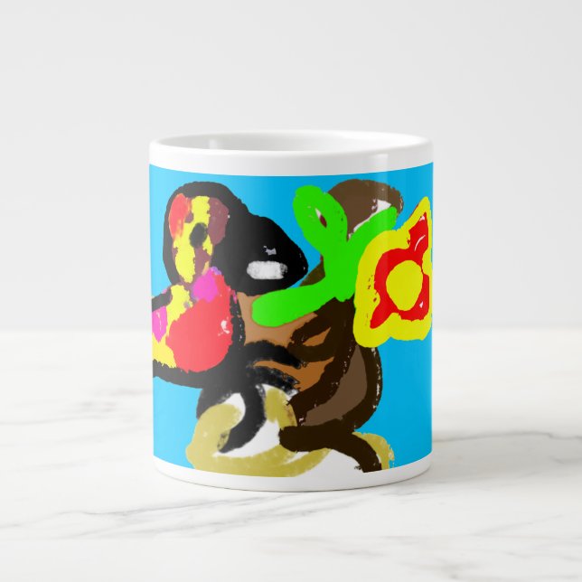 Parrot  jungle day giant coffee mug (Front)