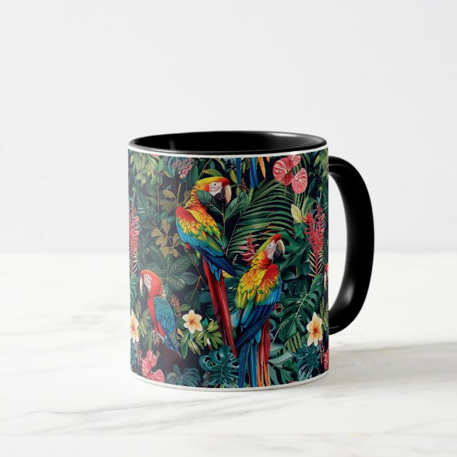 Parrot Jungle Mug (Front Right)