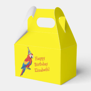 Parrot Kids Birthday Party Favor Boxes