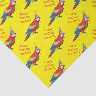 Parrot Kids Birthday Party Tissue Paper