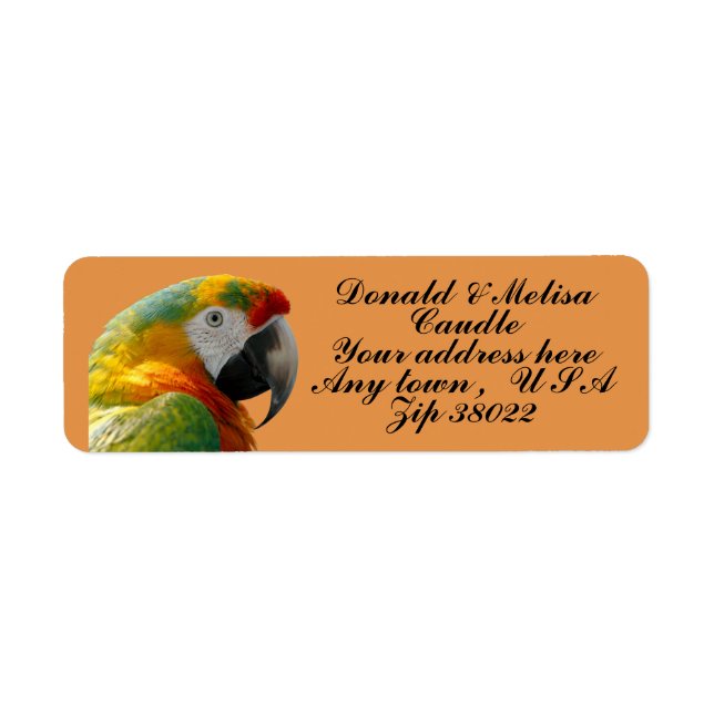 PARROT LABEL (Front)