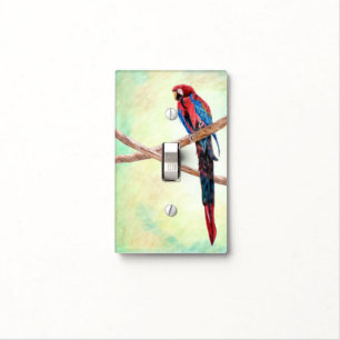Parrot Light Switch Cover