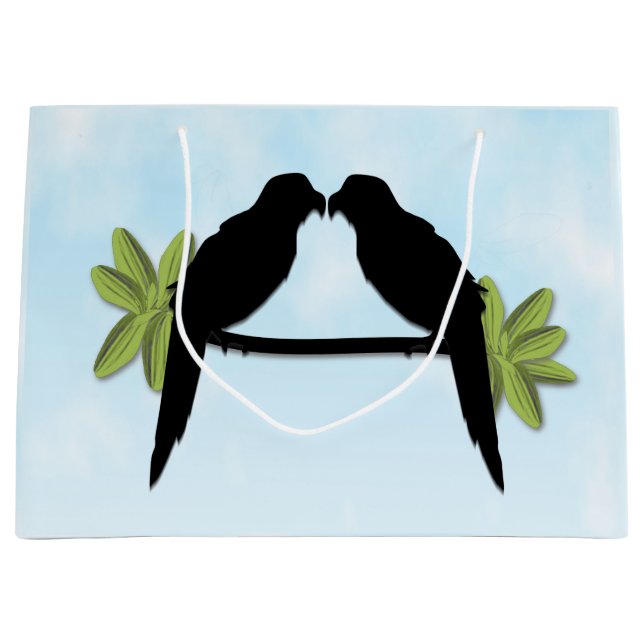 Parrot Love Large Gift Bag (Front)