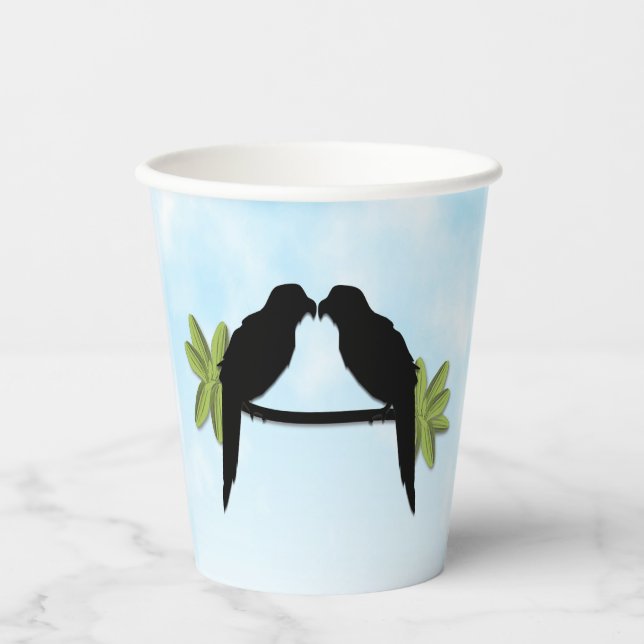 Parrot Love Paper Cups (Front)