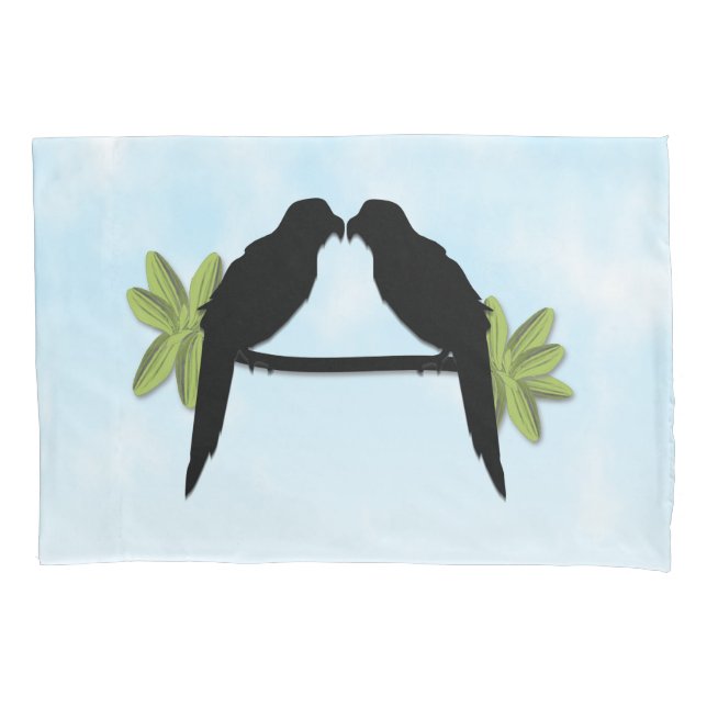Parrot Love Pillow Case (Front)