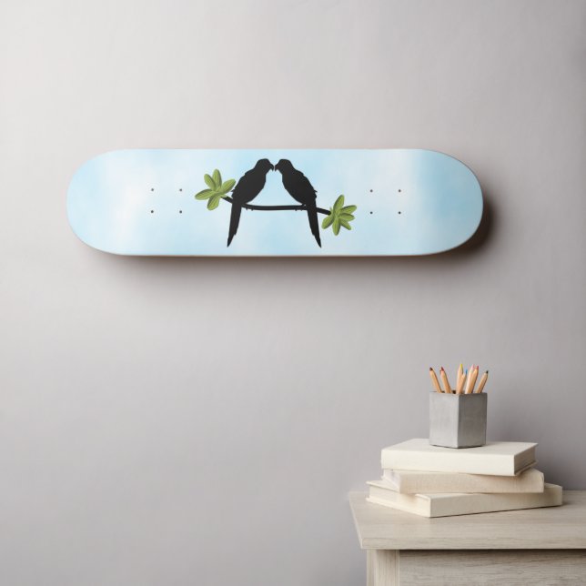Parrot Love Skateboard (Wall Art (Horz))