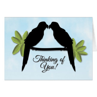 Parrot Love Thinking of You Custom Cards
