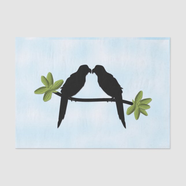 Parrot Love Tissue Paper (Front)