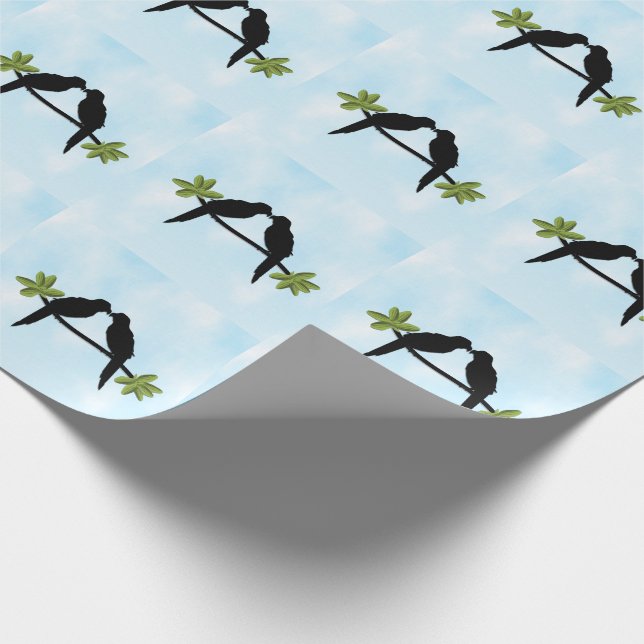 Parrot Love Wrapping Paper (Corner)
