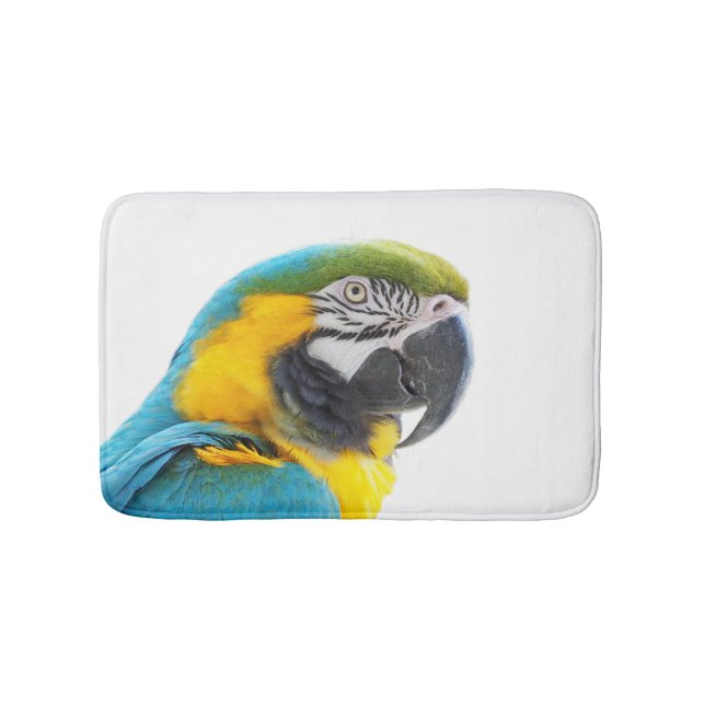 Parrot macaw tropical animal photo cute wild bathroom mat (Front)