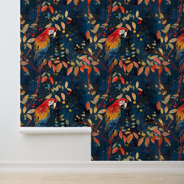 Parrot Macaw Tropical Jungle Wallpaper (Application)