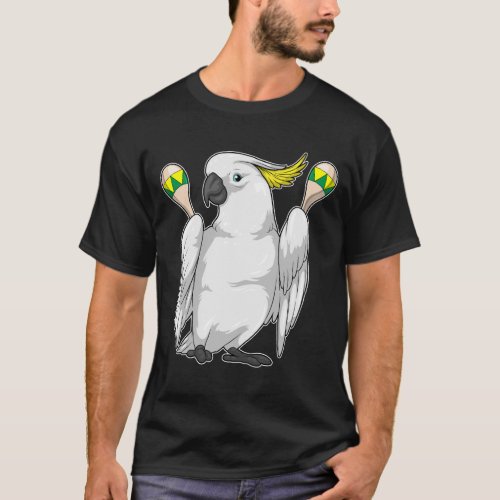 Parrot Musician Maracas Music T_Shirt