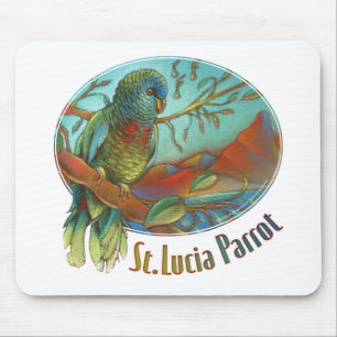 Parrot of St Lucia Mouse Pad