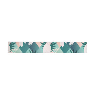 Parrot on Palm 1 Wrap Around Label