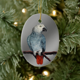 qidushop Christmas Ornaments Holiday Tree Ornament African Grey Parrot-20 Snowflake Ornament Crafts Christmas Decoration Thanksgiving Decoration