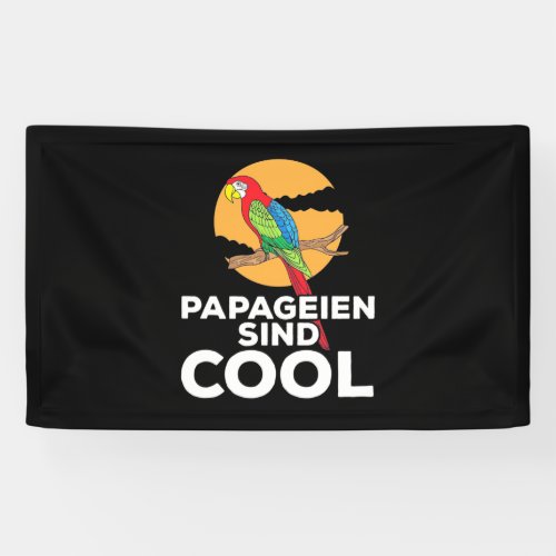 Parrot Papageien Sind Cool Banner