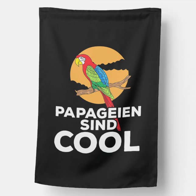 Parrot Papageien Sind Cool House Flag (Front)