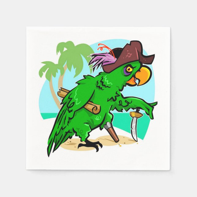 Parrot Paper Napkins (Front)