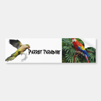 Parrot paradise bumper sticker