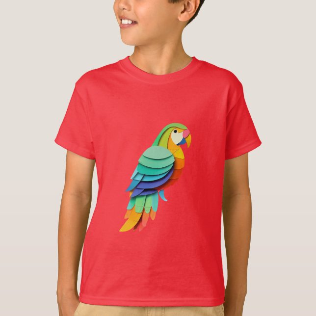 Parrot Paradise Kids' T-Shirt (Front)