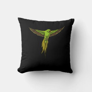 Parrot Parakeet Bird Throw Pillow