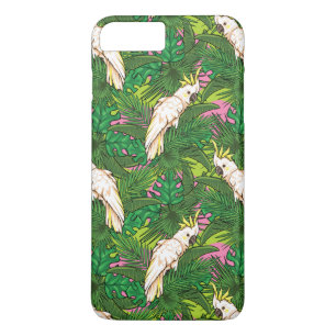 Parrot Pattern With Palm Leaves iPhone 8 Plus/7 Plus Case
