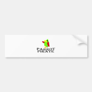 parrot pirate bumper sticker
